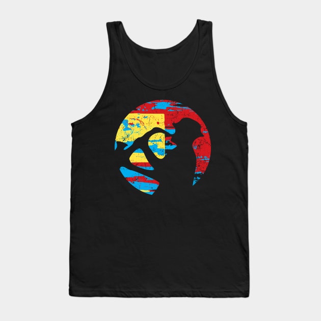 Silhouette of a Sax Player Tank Top by jazzworldquest